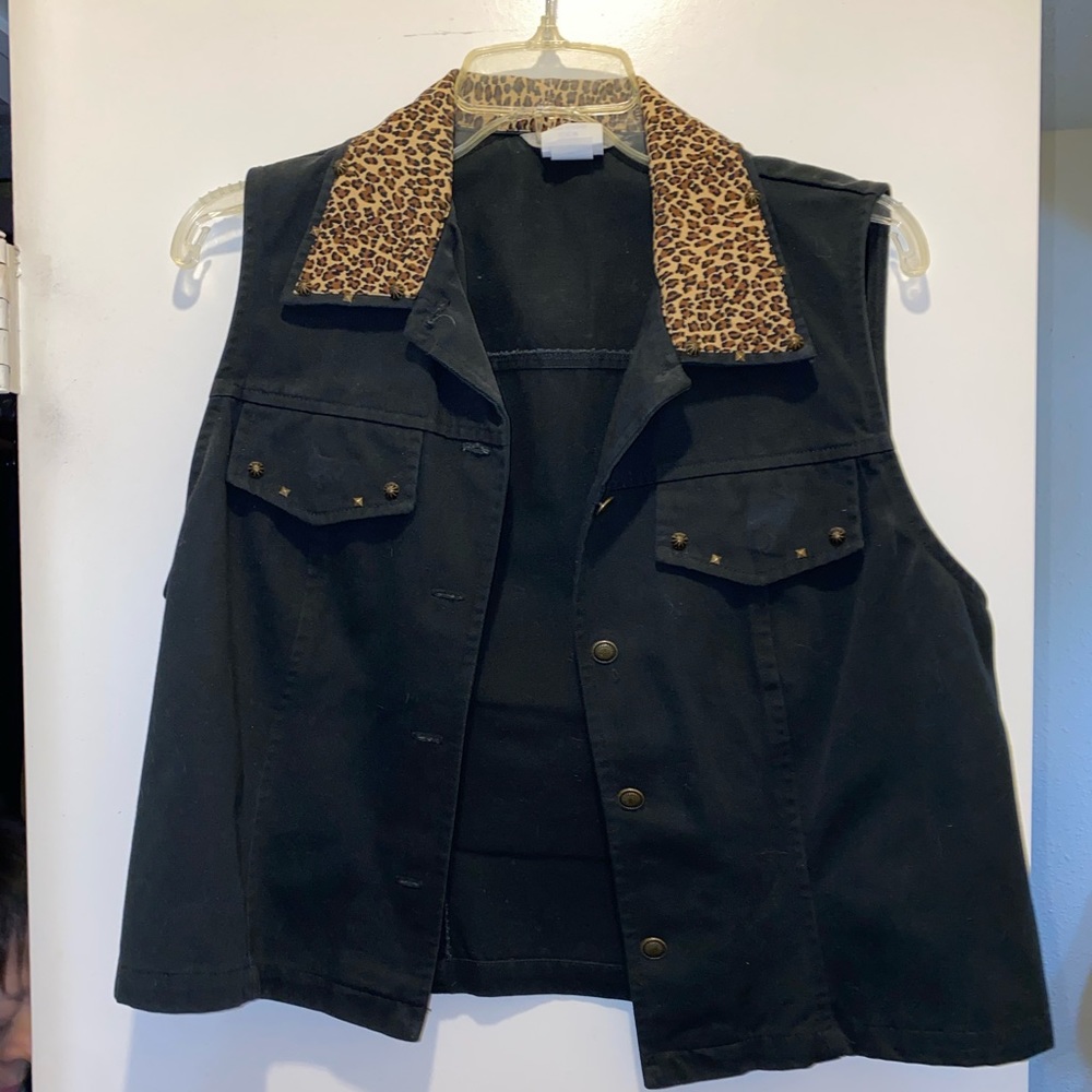 Vintage Stonebridge Black Denim Vest